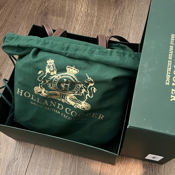 NWT HOLLAND COOPER Mini Paloma Straw Tote with box - Picture 7 of 9